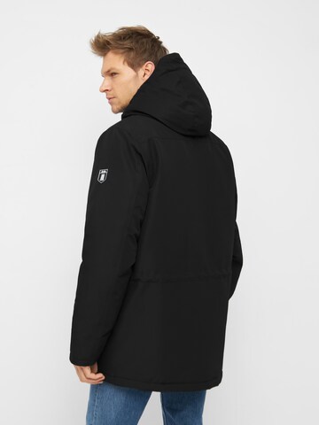 Derbe Winterjacke 'Festholm' in Schwarz