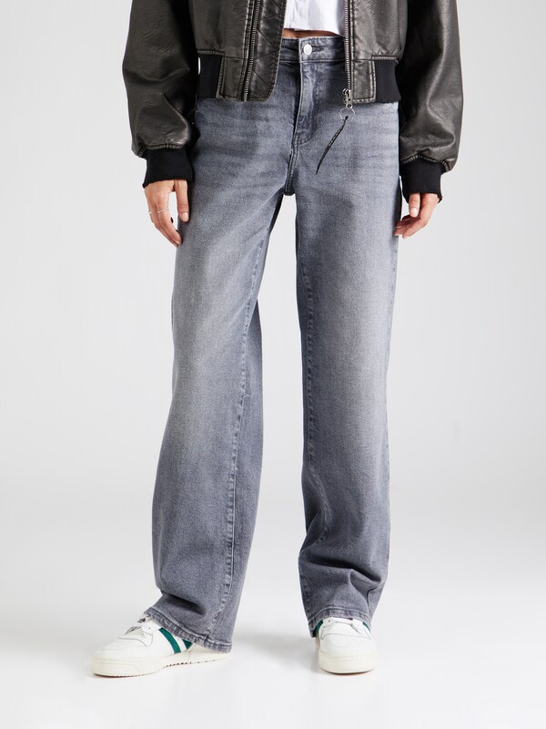 Noisy may Wide leg Jeans 'NMYolanda' in Grey Denim