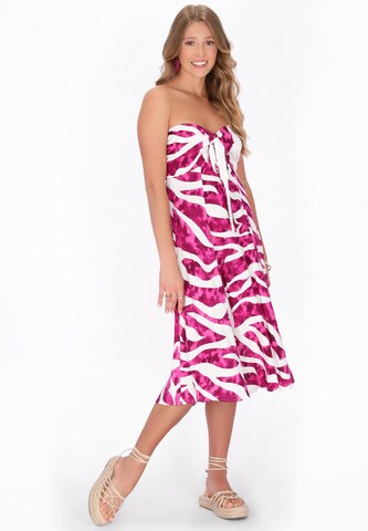 IZIA Jurk 'Festival' in Roze: voorkant