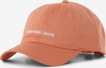 Calvin Klein Jeans Cap in Orange: front