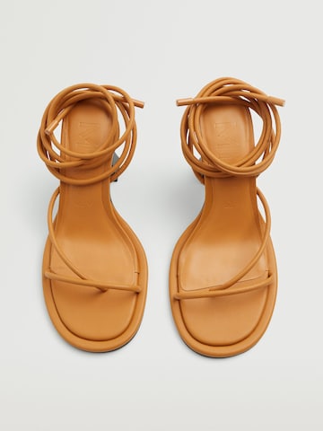 MANGO Sandals 'Boulard' in Brown