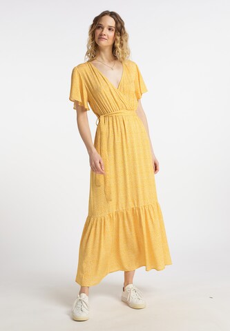 DreiMaster Vintage Dress in Yellow: front