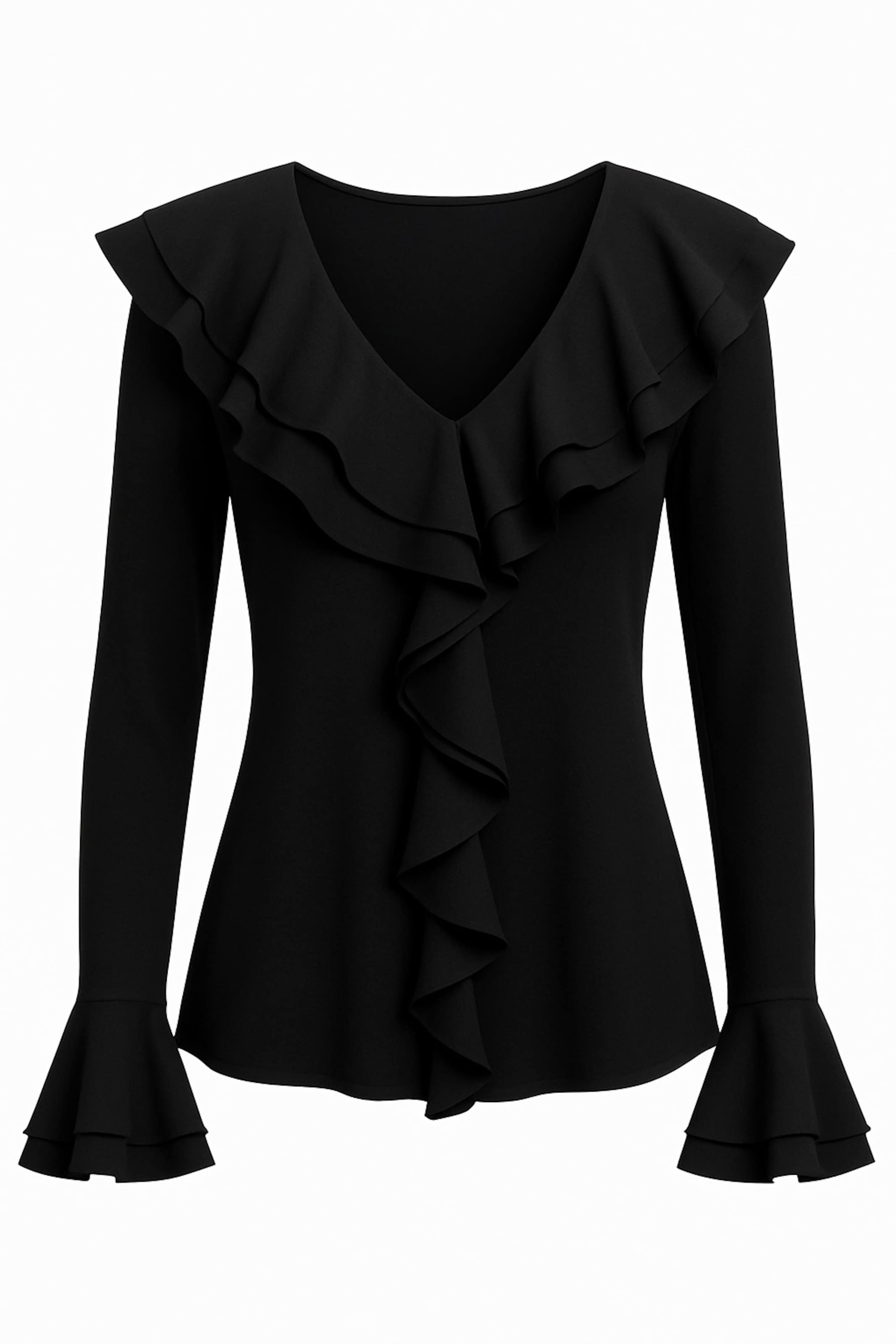 Finding Friday Blouse in Black: front