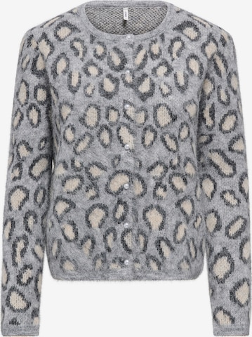 ONLY Strickjacke 'ONLNoeme' in Grau: Vorderseite