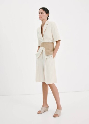 MANGO Regular Pleated Pants 'Aargelia' in Beige