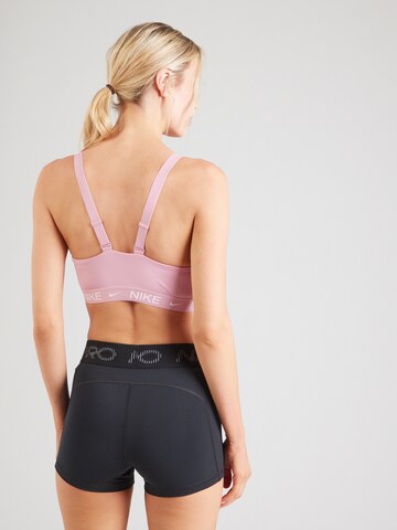 NIKE Bustier Sport-BH 'INDY' in Pink