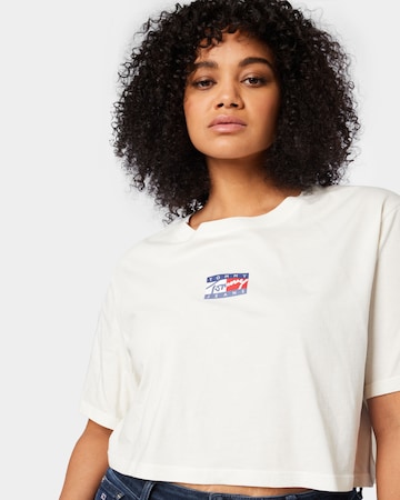 T-shirt Tommy Jeans Curve en blanc