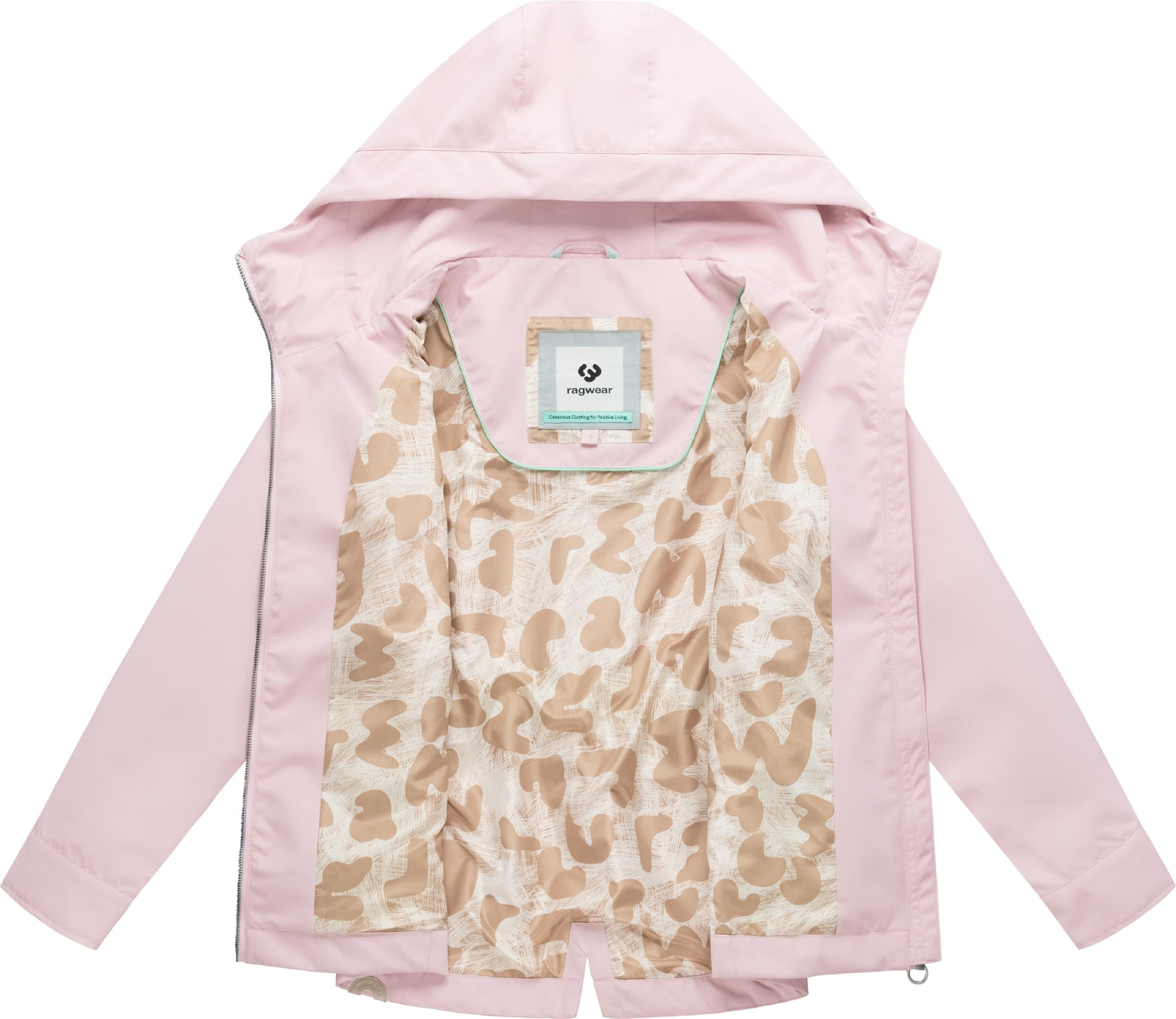 Ragwear Weatherproof jacket 'Monadde' in Pink