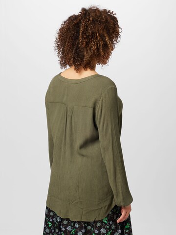 KAFFE CURVE Blouse 'Ami' in Groen