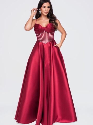 Ombre Evening dress in Red
