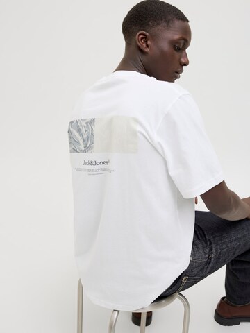 JACK & JONES Majica 'JORSplit' | bela barva: sprednja stran