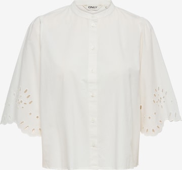 Bluză 'ONLMEADOW' de la ONLY pe alb: față