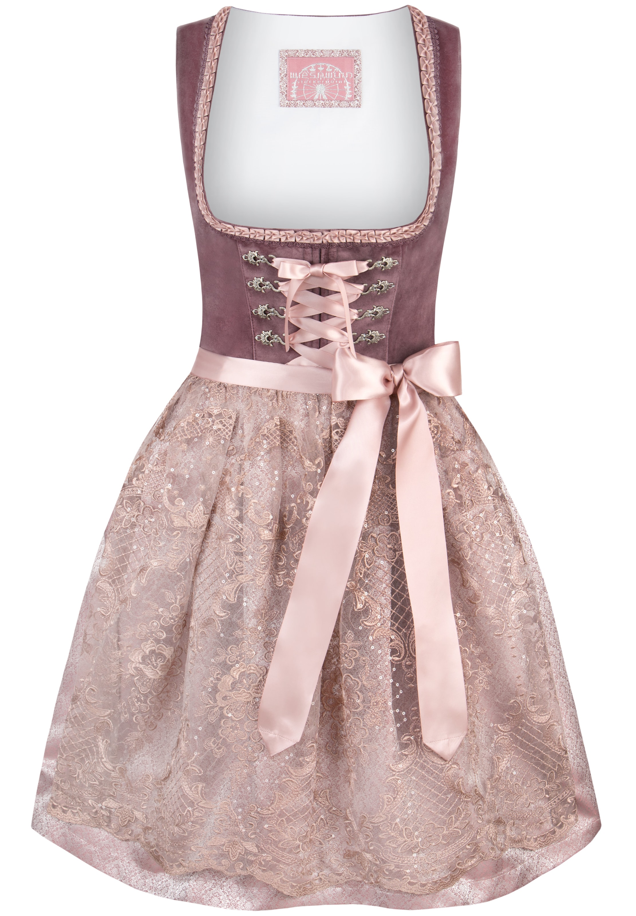 STOCKERPOINT Dirndl in Pink: Vorderseite