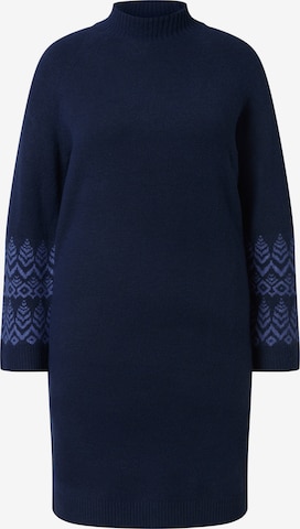 Ulla Popken Knit dress in Blue: front