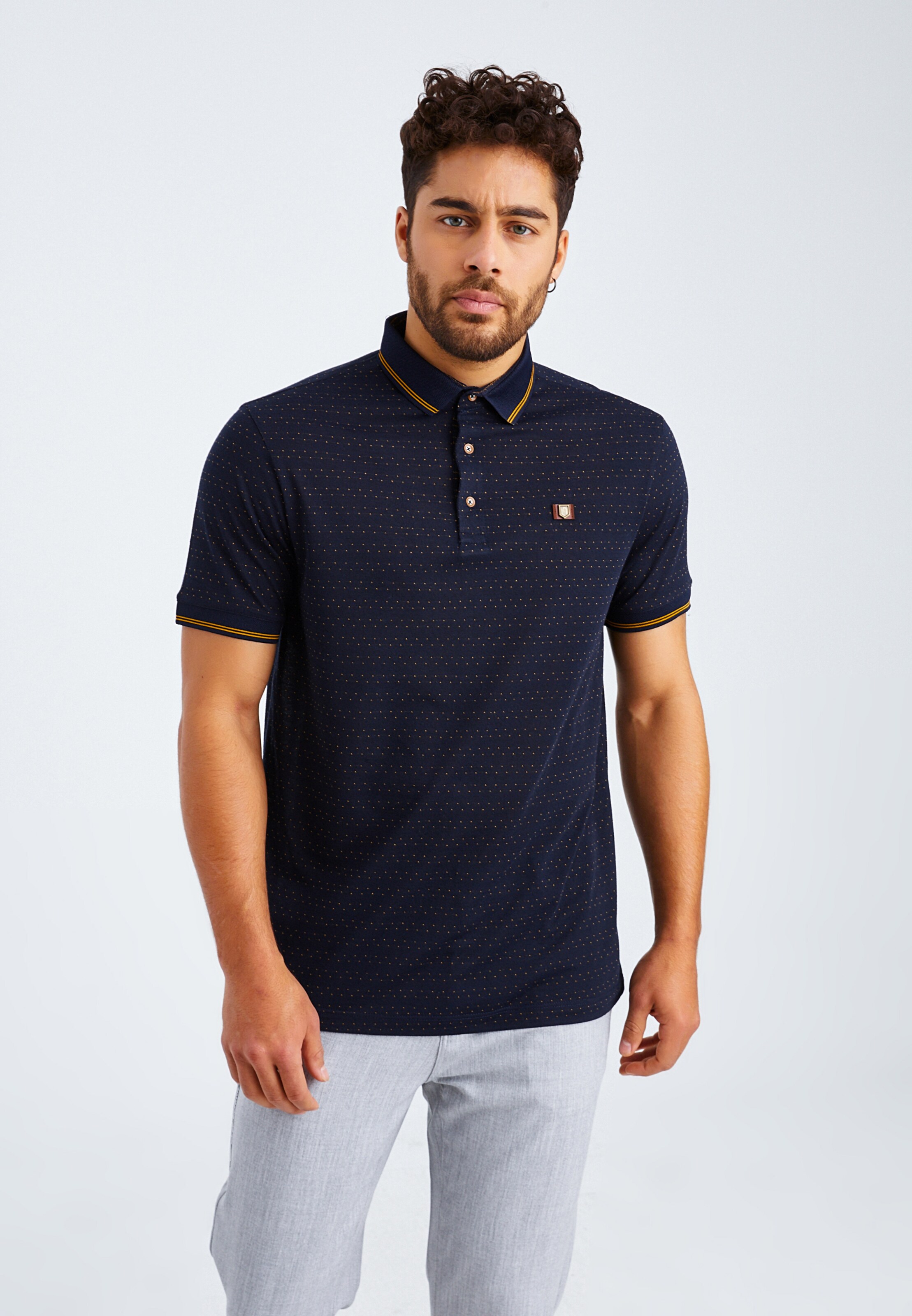 Männer Shirts Leif Nelson Poloshirt 'LN-55380' in Blau - ND78540 Männer Shirts Leif Nelson Poloshirt 'LN-55380' in Blau - ND78540