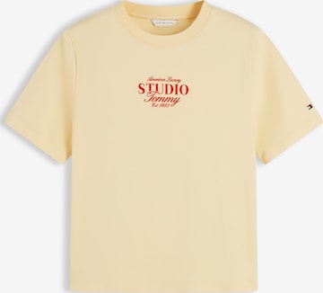 T-shirt 'STUDIO TOMMY' TOMMY HILFIGER en jaune : devant