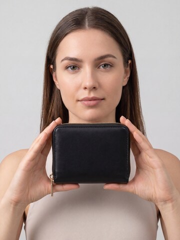 MILLYMILK® Wallet 'PURA SMALL' in Black: front