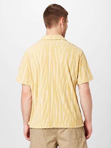 WEEKDAY Comfort fit Button Up Shirt in Yellow