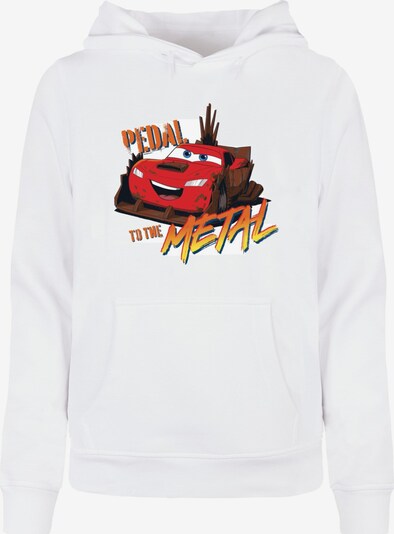 ABSOLUTE CULT Sweatshirt 'Cars - Pedal To The Metal' in gelb / rot / schwarz / weiß, Produktansicht