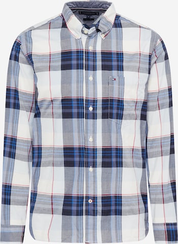 TOMMY HILFIGER Regular fit Overhemd in Blauw: voorkant