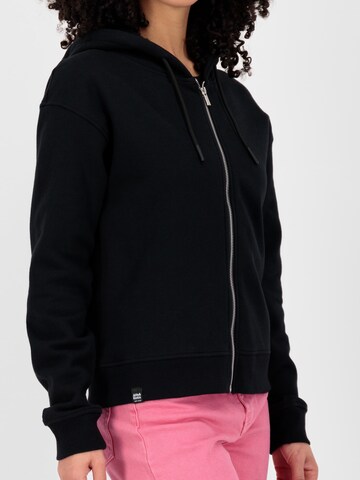 Alife and Kickin Zip-Up Hoodie 'Rana' in Black