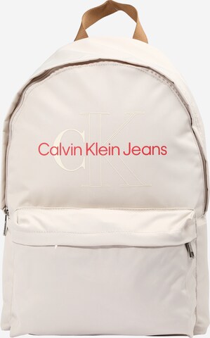 Calvin Klein Jeans Backpack 'Campus' in Beige: front