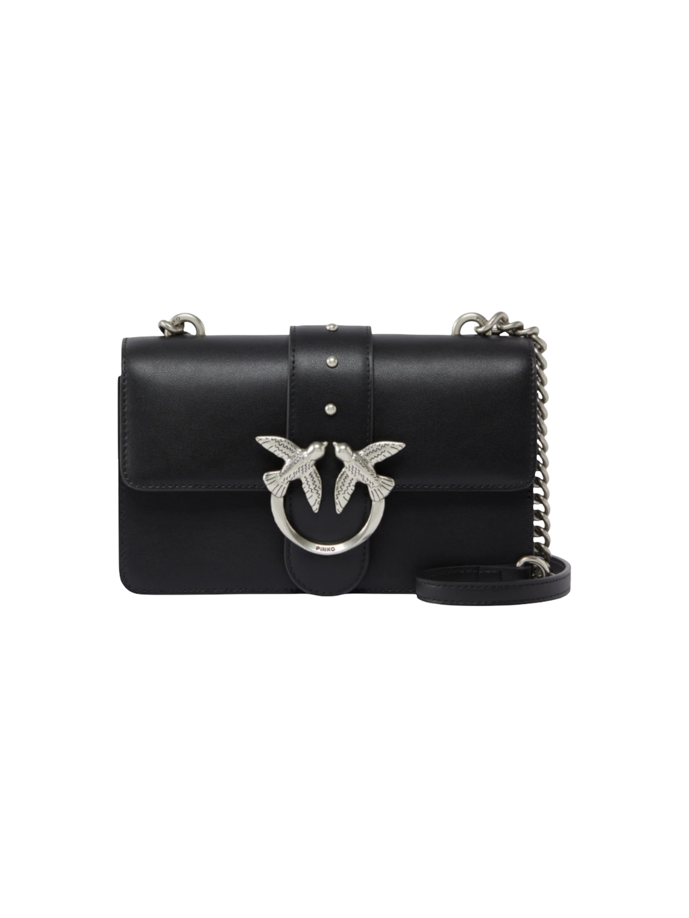 PINKO - Bolso de hombro 'LOVE ONE' en negro: frente