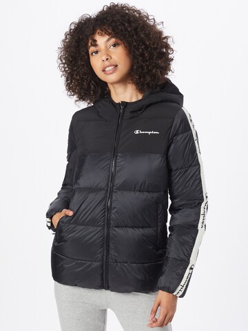 Champion Authentic Athletic Apparel Winter jacket in Black: front