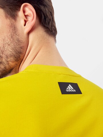 ADIDAS PERFORMANCE Funkcionalna majica | rumena barva