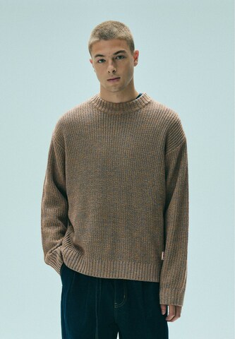 Pull&Bear Pulover 'TORZALES' | siva barva: sprednja stran