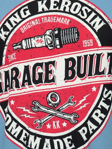 King Kerosin Shirt 'Garage Built'‌‌‌‌‌‌ in Blau