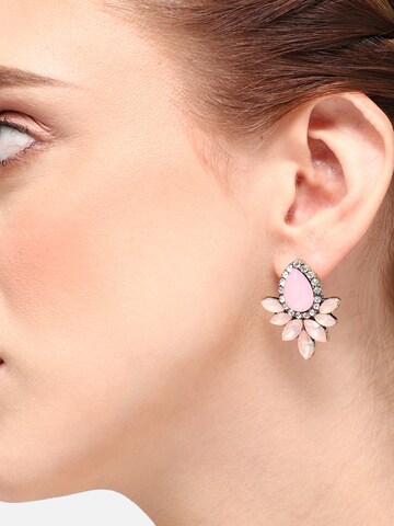 Boucles d'oreilles 'Aditiya' SOHI en rose : devant