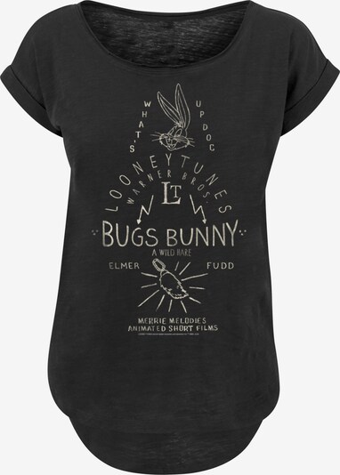 F4NT4STIC Shirt 'Looney Tunes Bugs Bunny A Wild Hare' in anthrazit / hellgrau, Produktansicht