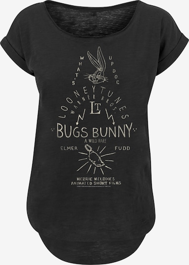 F4NT4STIC Shirt 'Looney Tunes Bugs Bunny A Wild Hare' in anthrazit / hellgrau, Produktansicht