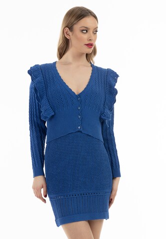 faina - Cárdigan en azul