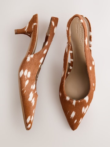Next - Zapatos destalonado 'N.Premium' en marrón