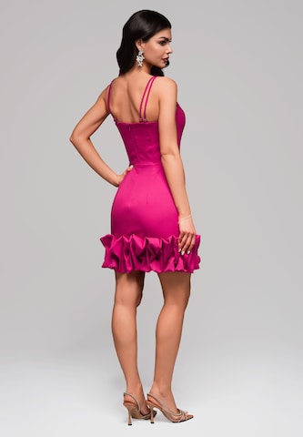 Ombre Evening dress in Pink