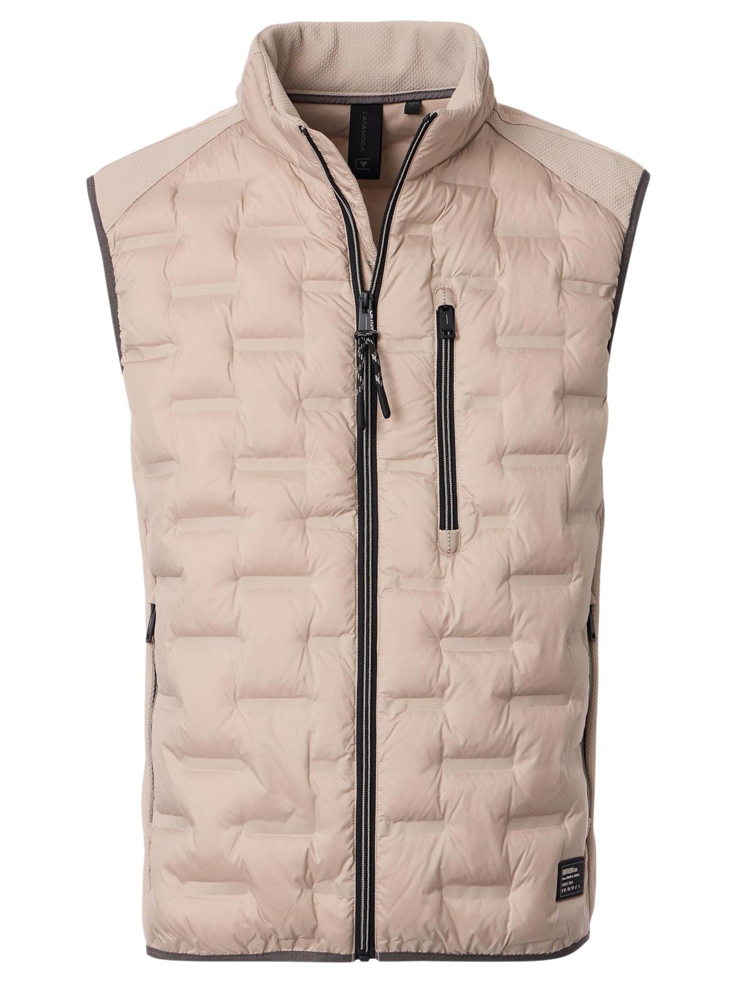 CASAMODA Vest 'Basic' in Beige: front