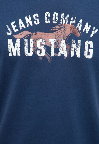 MUSTANG T-Shirt 'Austin' in Blau