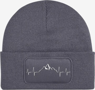 Youth Designz Mütze 'Heartbeat Mountain' in Grau: Vorderseite