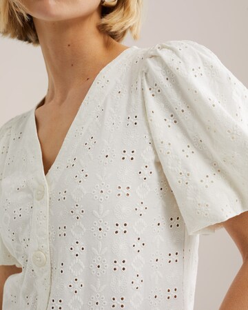 WE Fashion Bluzka w kolorze biały