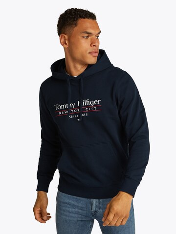 Sweat-shirt TOMMY HILFIGER en bleu : devant
