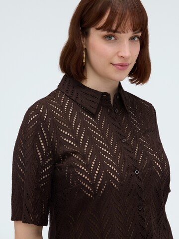 Camicia da donna di Fiorella Rubino in marrone