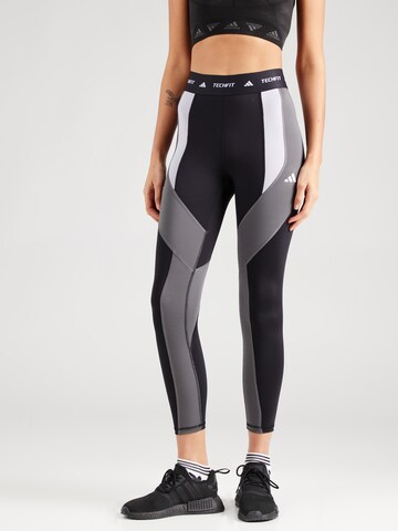Skinny Pantaloni sportivi di ADIDAS PERFORMANCE in nero: frontale