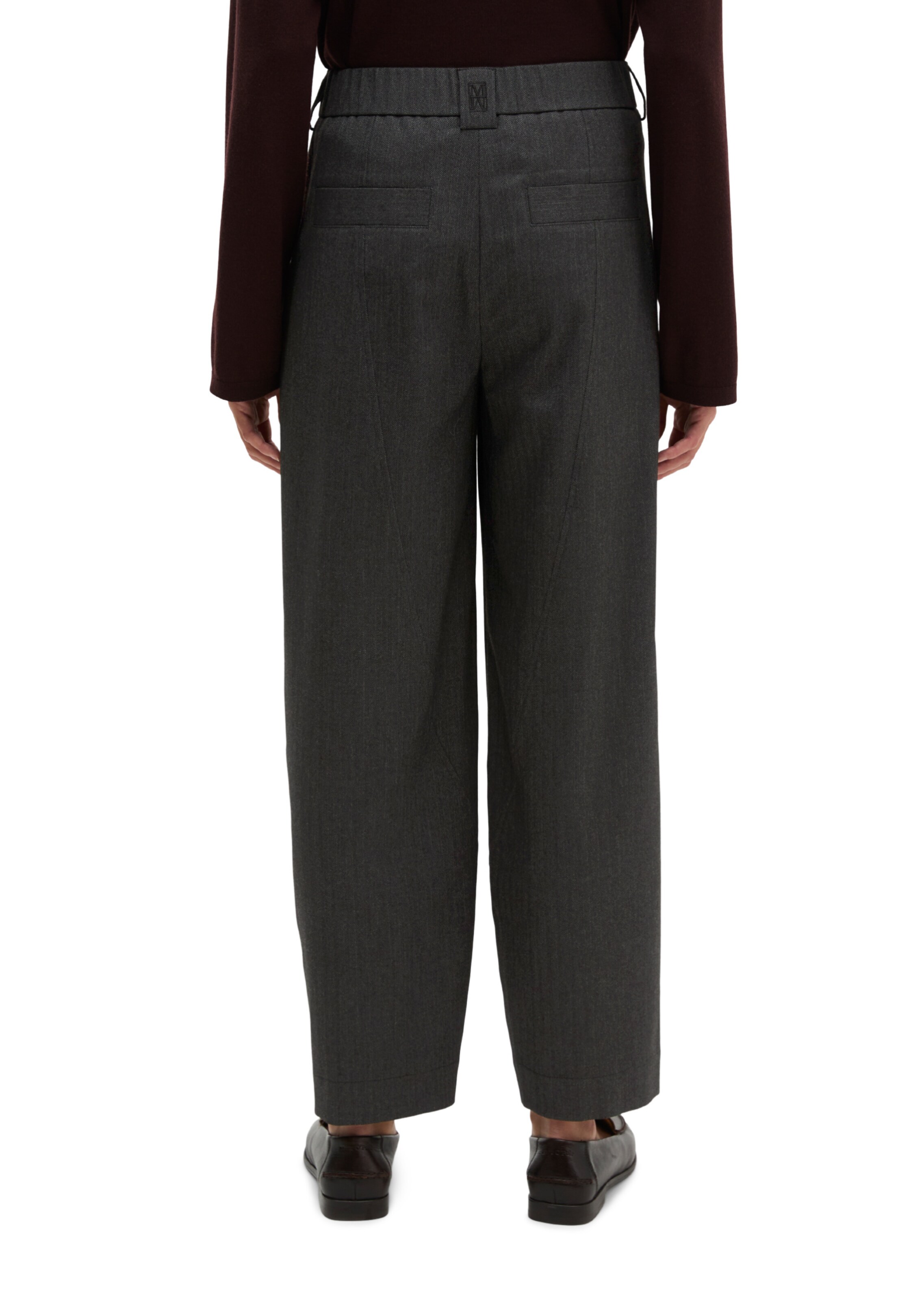Marc O'Polo Barrel Hose 'Minu' in Schwarz