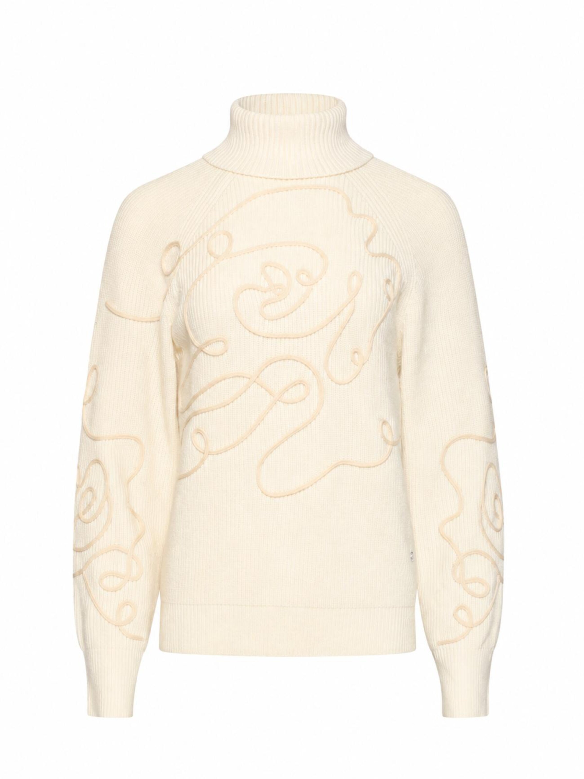 Smashed Lemon Gebreide top in Beige