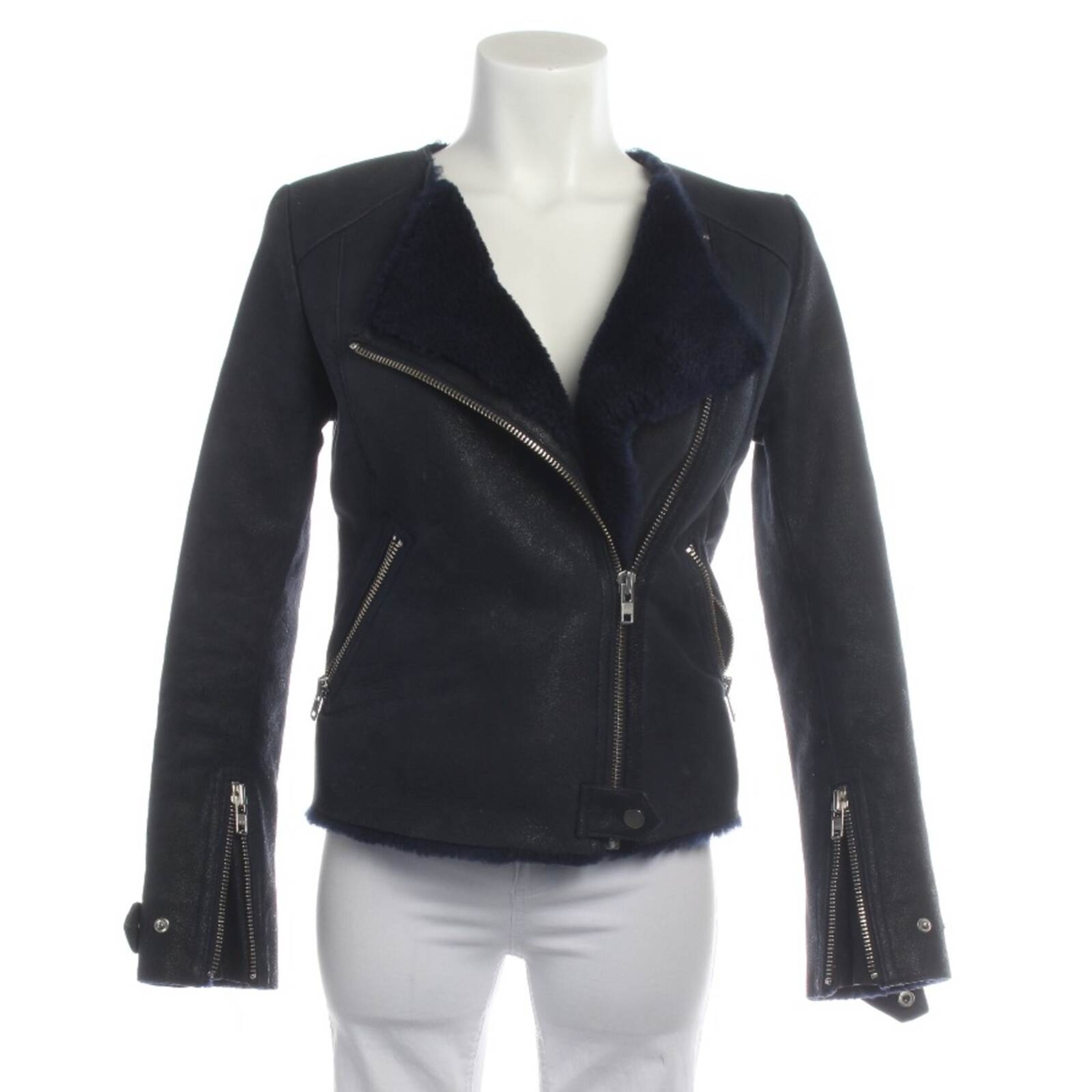 Sandro Jacket & Coat in XS in Blue: front