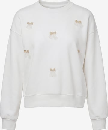 MYMO Sweatshirt 'Pop' in Wit: voorkant