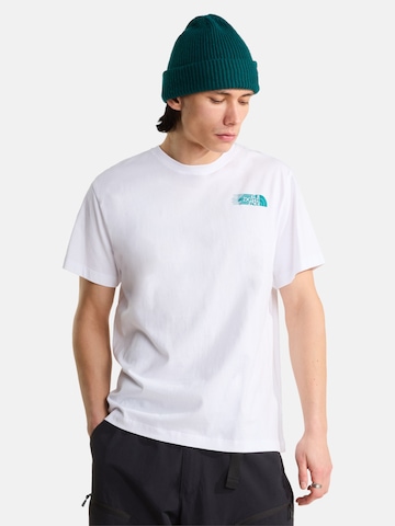 THE NORTH FACE T-shirt i vit: framsida