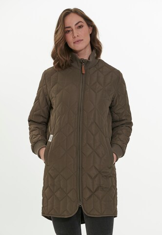 Weather Report Outdoor Coat 'Nokka' in Brown: front